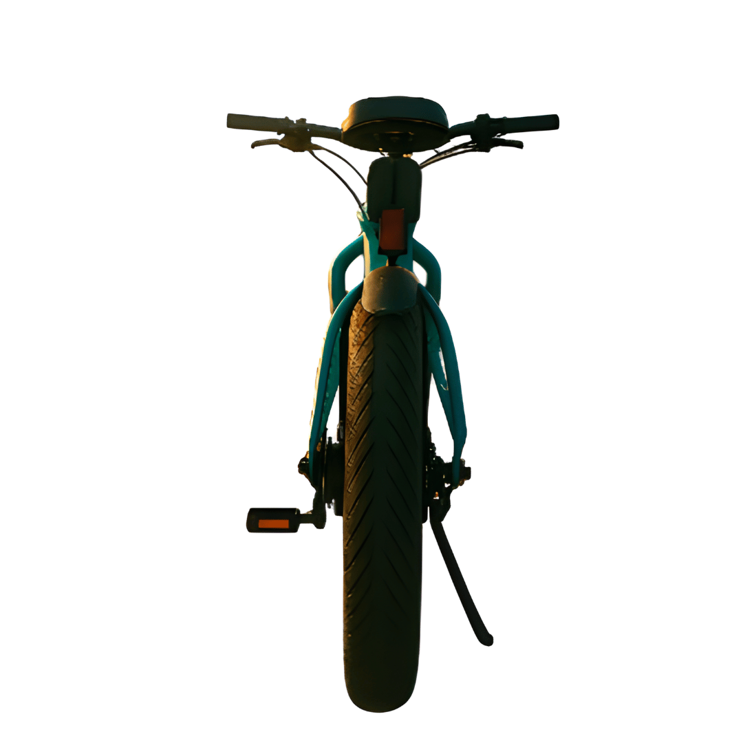 Stellar R1 Fat Electric Bike rear view with fat tire and kickstand